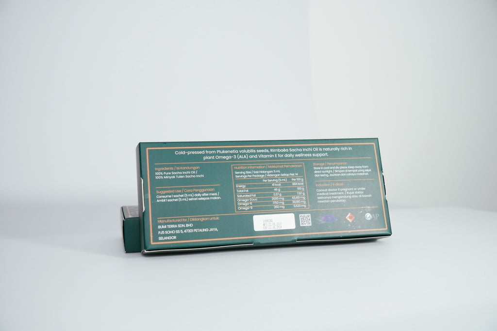 Rimbaèa Sacha Inchi Oil Sachets – Omega Balance (14 x 5ml)